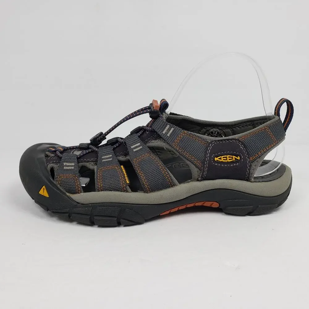 Keen Newport H2 Mens Sz 7.5 Gray Blue Outdoor Waterproof Fisherman Sandals Shoes